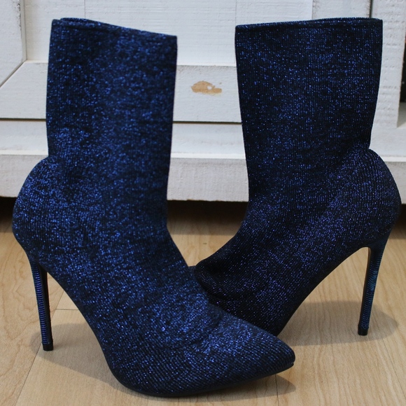 Sergio Todzi Shoes - BRAND NEW Sergio Todzi Blue Pointy Heeled Boots